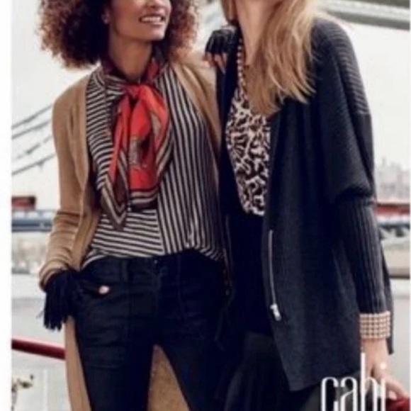 CAbi - Charcoal Cosmic Zip Sweater - Picture 3 of 7